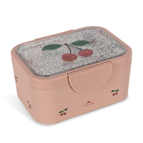 Konges Sløjd Glitter Lunch Box - Cherry Blush Available at 1love2hugs3kisses Ibiza