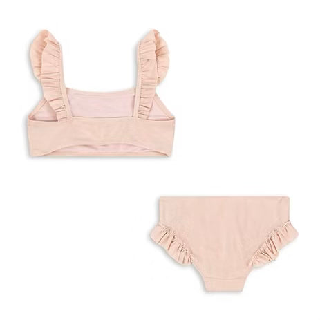 Konges Sløjd Jade Bikini Evening Sand – stylish girls bikini with frill details, available at 1Love 2Hugs 3Kisses Ibiza.