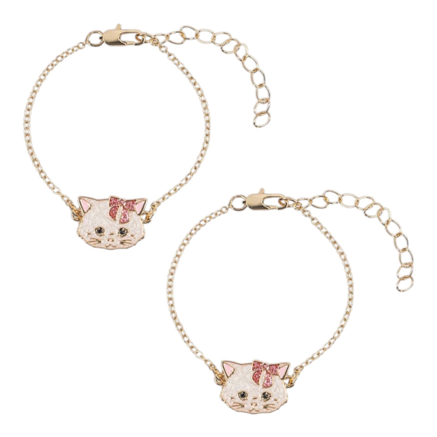 Konges Sløjd Kitty Friendship Bracelets 2 Pcs - Gold Available at 1love2hugs3kisses Ibiza