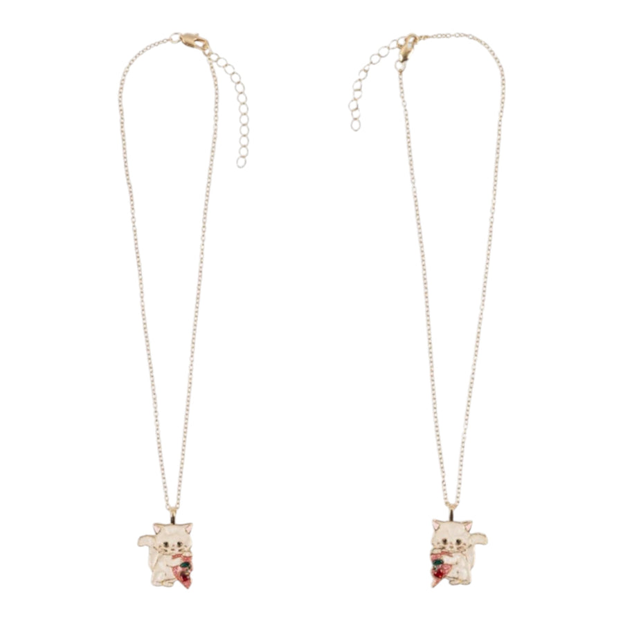 Konges Sløjd Kitty Friendship Necklace - Gold Available at 1love2hugs3kisses Ibiza