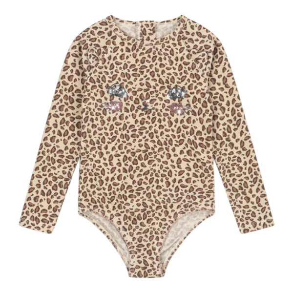 Konges Sløjd Kitty Long Sleeve Swimsuit – Leo Available at 1love2hugs3kisses Ibiza