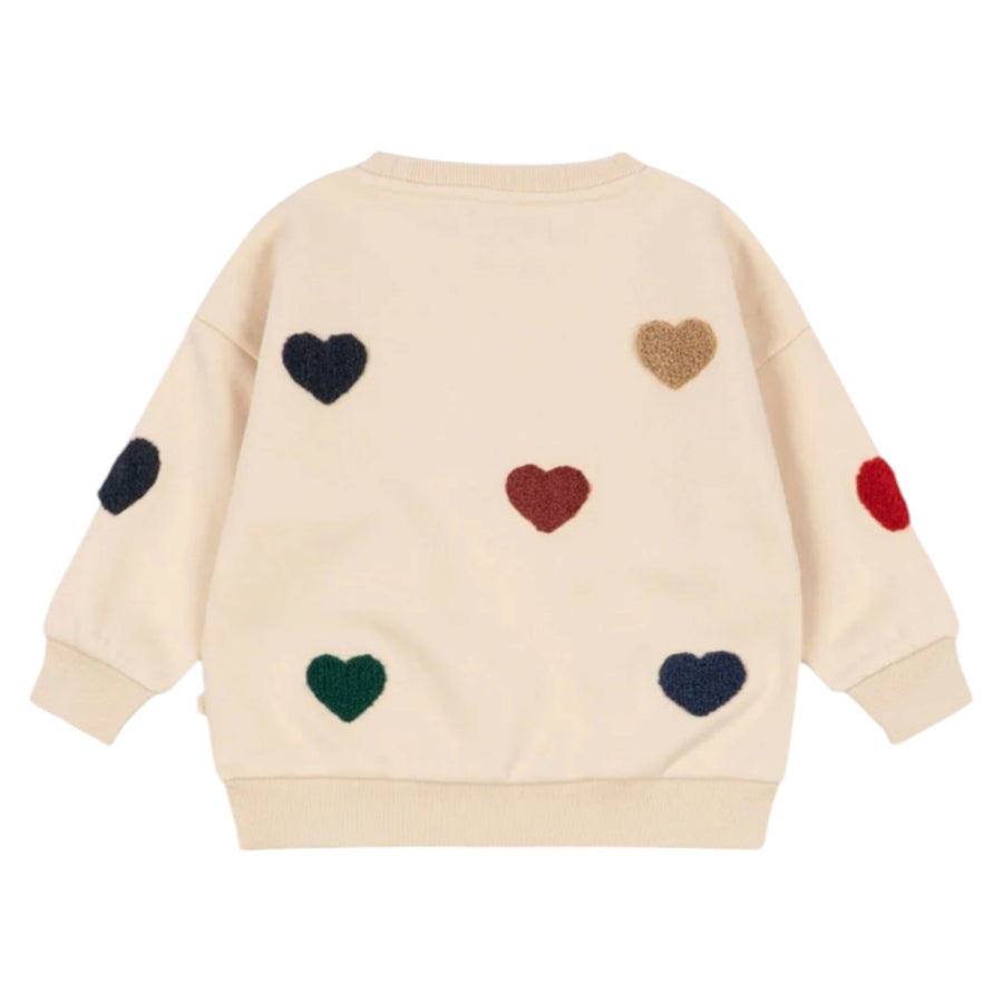 Konges Sløjd Lou Terry Sweat Shirt - Bon Coeur Coloré Available at 1love2hugs3kisses Ibiza