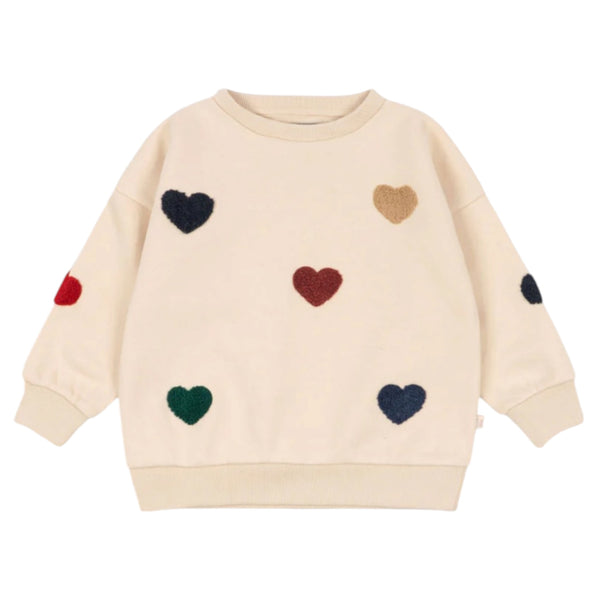 Konges Sløjd Lou Terry Sweat Shirt - Bon Coeur Coloré Available at 1love2hugs3kisses Ibiza