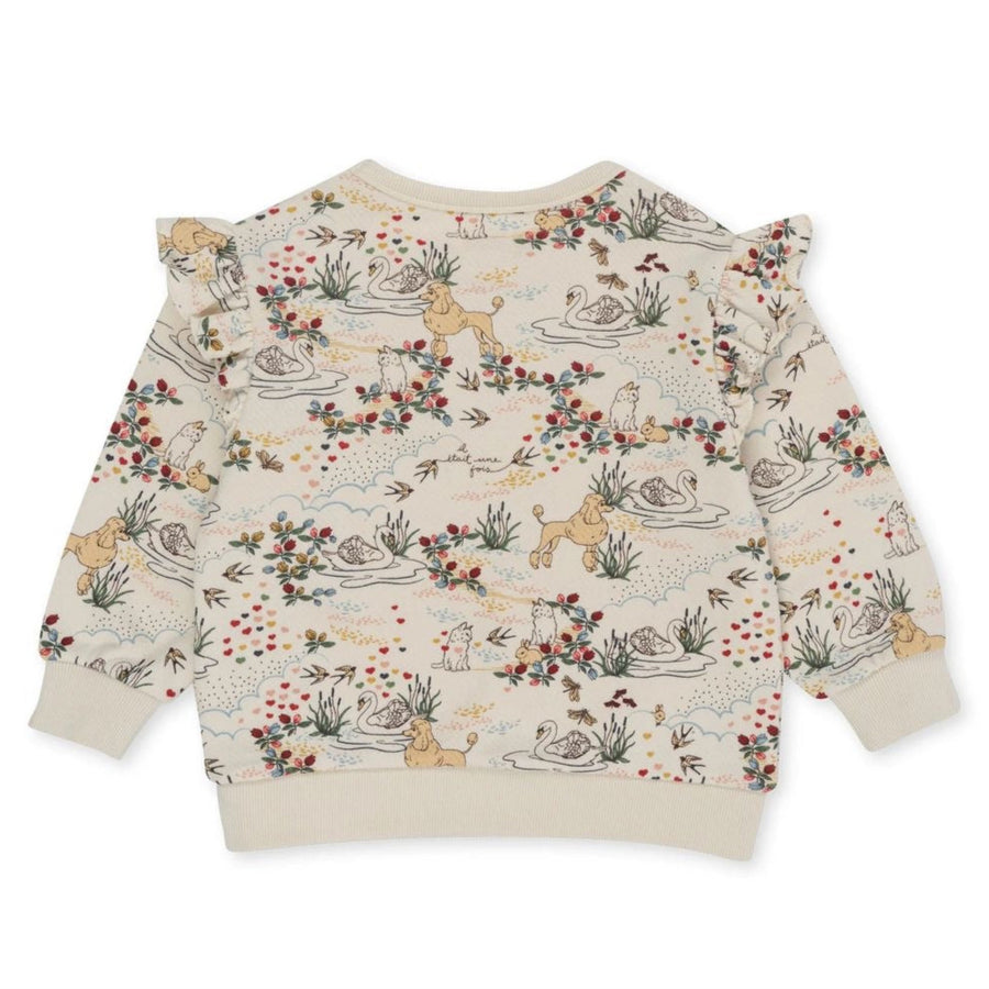 Konges Sløjd Loupy Lou Frill Sweatshirt - Mizumi available at 1Love2Hugs3Kisses ibiza 