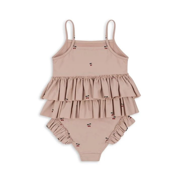 Konges Sløjd Manuca Frill Swimsuit - Cherry Blush available at 1Love2Hugs3Kisses ibiza 