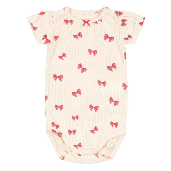 Konges Sløjd Minnie Puff Sleeve Body - Rosia Bow Available at 1love2hugs3kisses Ibiza