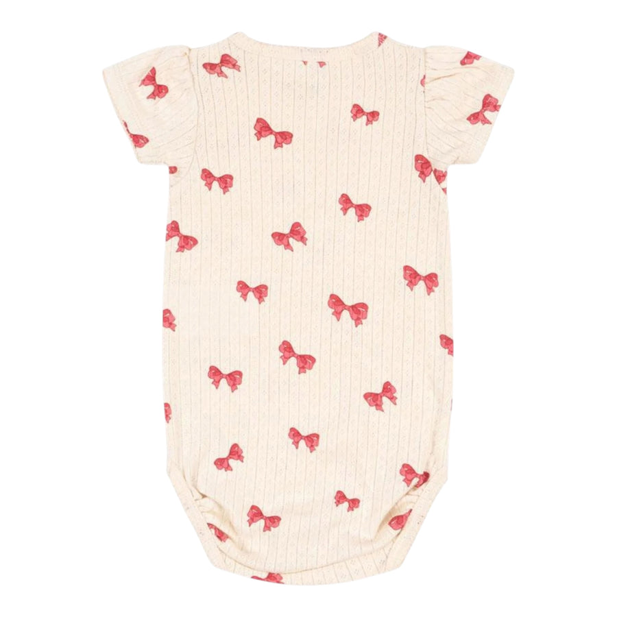 Konges Sløjd Minnie Puff Sleeve Body - Rosia Bow Available at 1love2hugs3kisses Ibiza