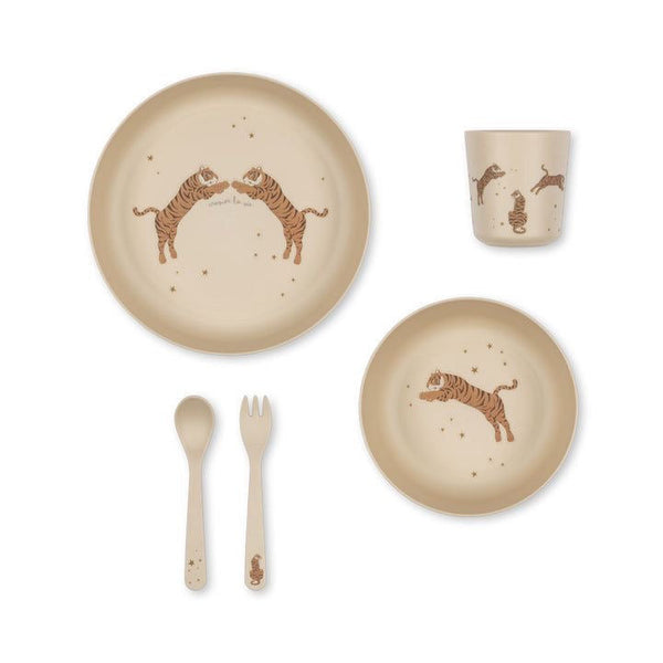 Konges Sløjd Pla Dinner Set - Tiger available at 1Love2Hugs3Kisses ibiza 