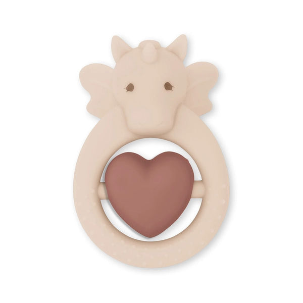 Konges Sløjd Teether Sibling Unicorn - Rose Sand available at 1Love2Hugs3Kisses ibiza 