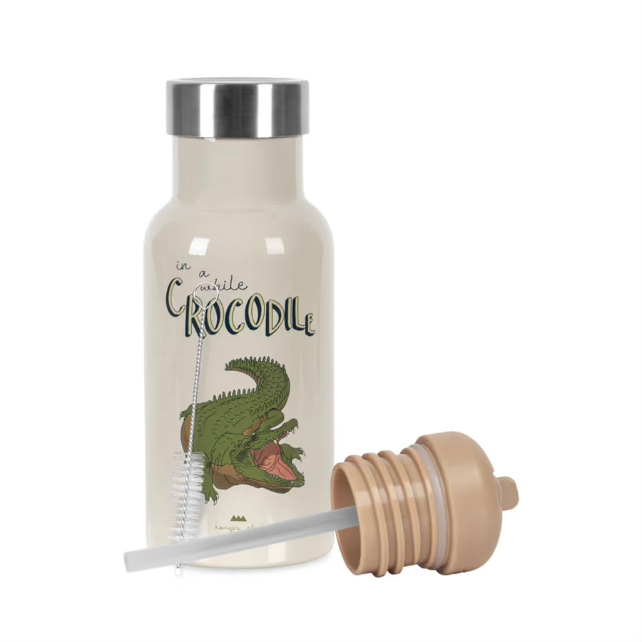 Konges Sløjd Thermo Bottle - Crocodile at 1Love2Hugs3Kisses ibiza 