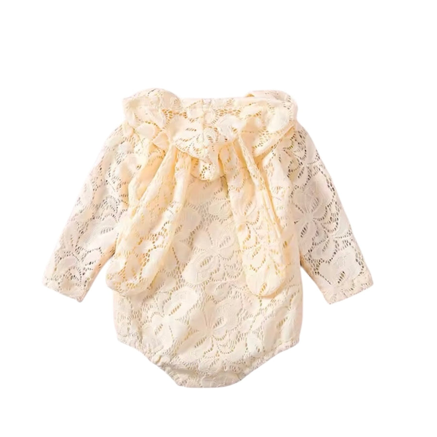 Lace Baby Bunny Romper - Cream From 1love2hugs3kisses ibiza