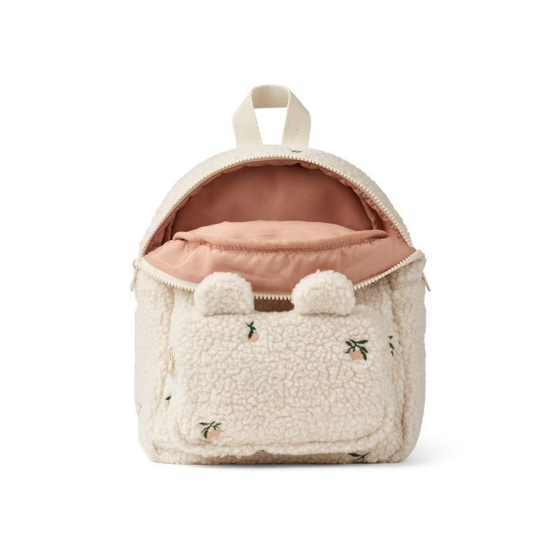 Liewood Allan Pile Embroidey Backpack Peach  and Sandy from 1love2hugs3kisses ibiza