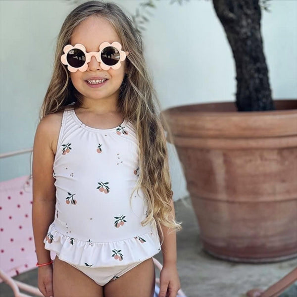 Liewood Amara Kids Swimsuit Peach and Sea Shell from 1love2hugs3kisses ibiza