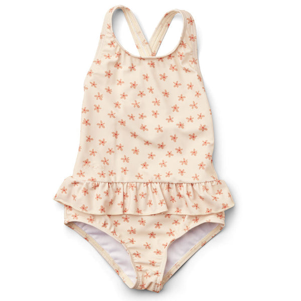 Liewood Amara Swimsuit Floral - Sea Shell Mix available at 1love2hugs3kisses ibiza