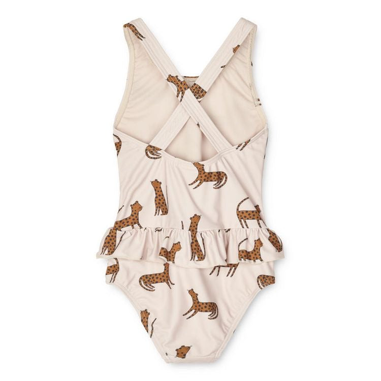 Liewood Amara Swimsuit Leopard / Sandy available at 1love2hugs3kisses ibiza