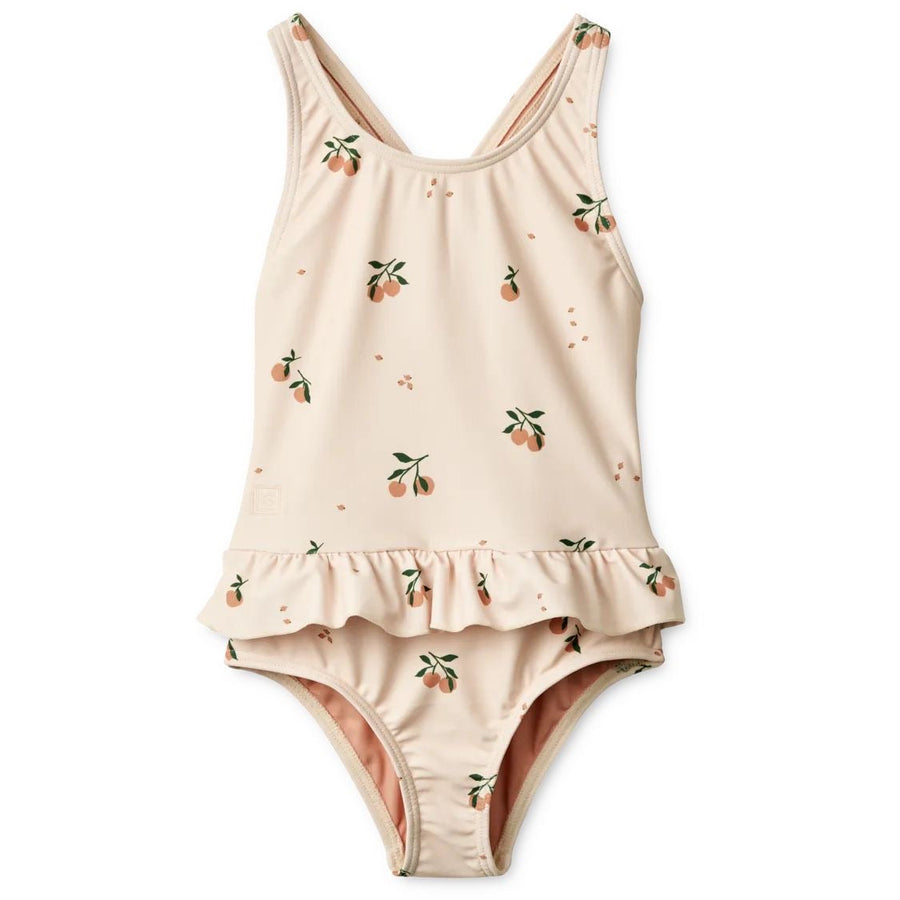 Liewood Amara Kids Swimsuit Peach and Sea Shell from 1love2hugs3kisses ibiza