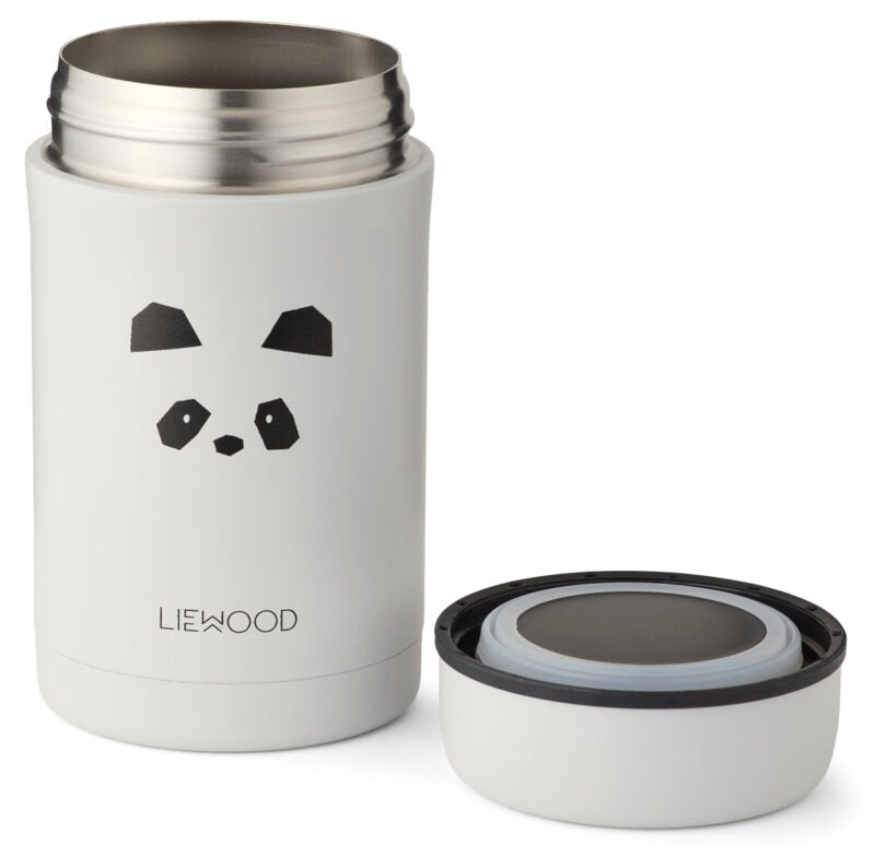 Liewood Bernard Food Jar Cat - Light Grey available at 1love2hugs3kisses ibiza