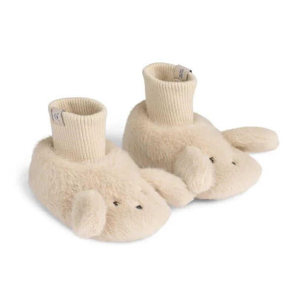 Liewood Beth Bear Plush Slippers - mist from 1love2hugs3kisses ibiza