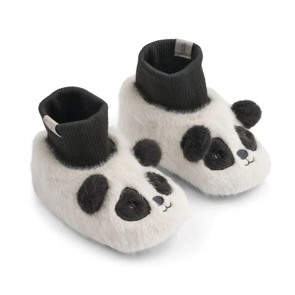 Liewood Beth Bear Plush Slippers - Sandy -dark grey from 1love2hugs3kisses ibiza
