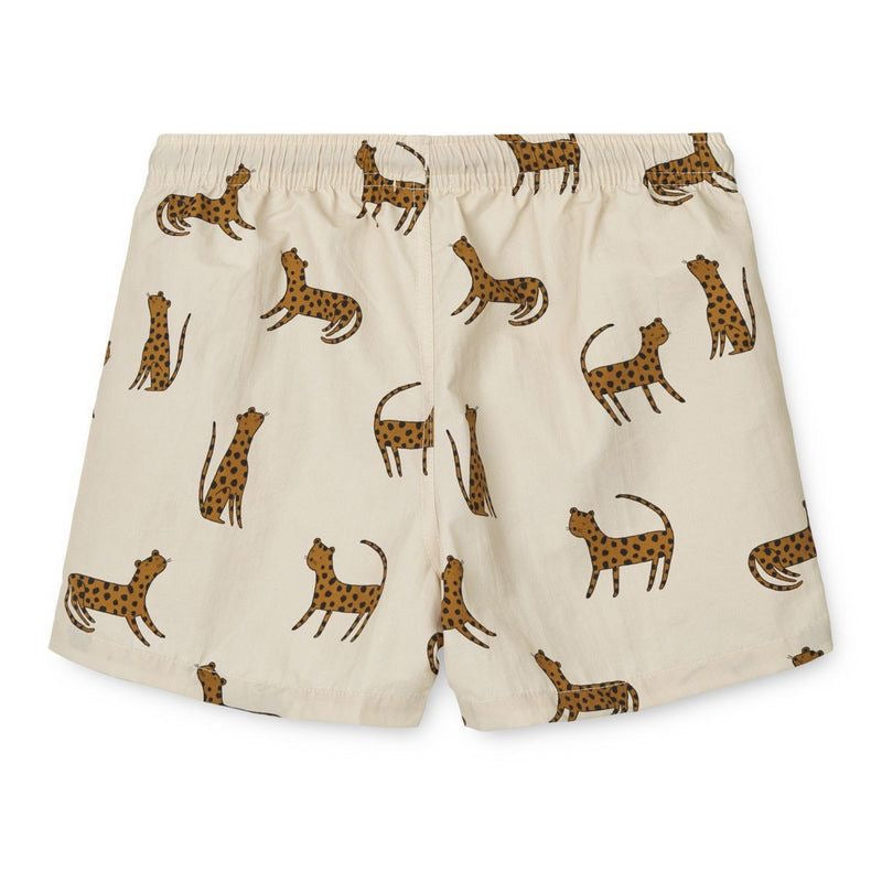 Liewood Duke Board Shorts Leopard and Sandy from 1love2hugs3kisses ibiza