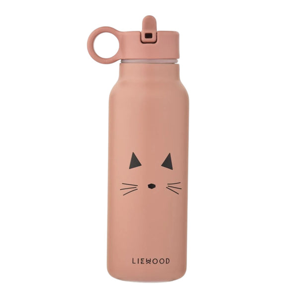 Liewood Falk Water Bottle Cat - Dark Rose from 1love2hugs3kisses ibiza