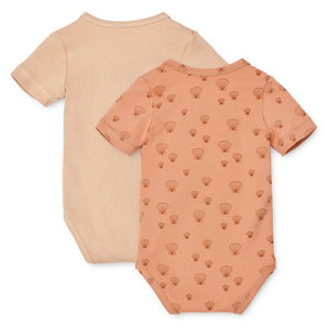 Liewood Hali Printed Onesie SS 2pack Sea Shell Pale Tuscany and Apple Blossom from 1love2hugs3kisses ibiza