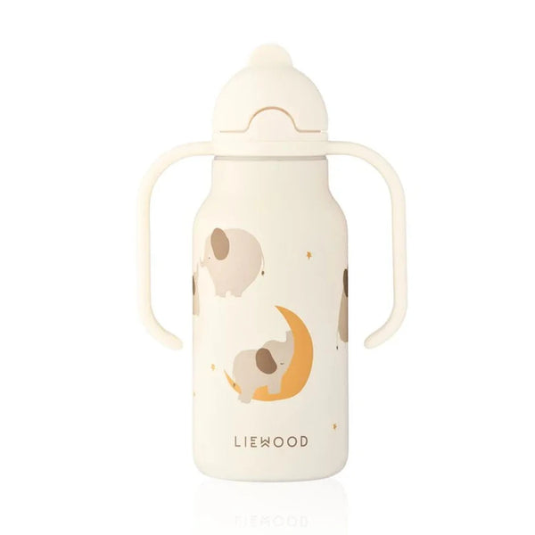 Liewood Kimmie Printed Bottle Elephant - Creme de la Creme From 1love2hugs3kisses ibiza