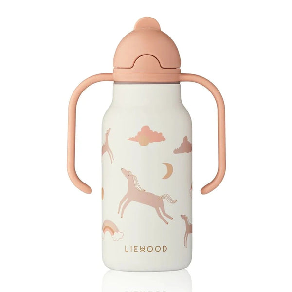 Liewood Kimmie Printed Bottle Unicorn Dream -  Ecru From 1love2hugs3kisses ibiza