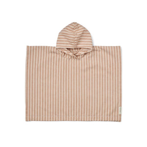 Liewood Roomie poncho Y/D stripe Tuscany rose and Creme de la creme from 1love2hugs3kisses ibiza
