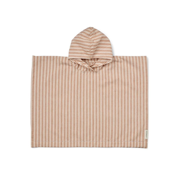 Liewood Roomie poncho Y/D stripe Tuscany rose and Creme de la creme from 1love2hugs3kisses ibiza