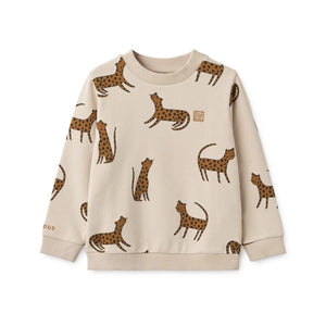 Liewood Thora Printed Sweatshirt Leopard Sandy from 1love2hugs3kisses ibiza