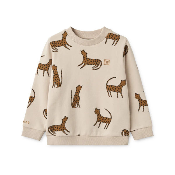 Liewood Thora Printed Sweatshirt Leopard Sandy from 1love2hugs3kisses ibiza