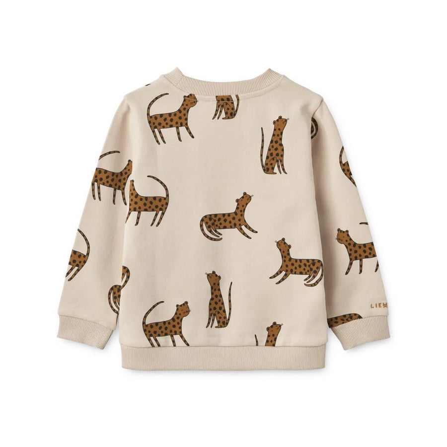 Liewood Thora Printed Sweatshirt Leopard Sandy from 1love2hugs3kisses ibiza
