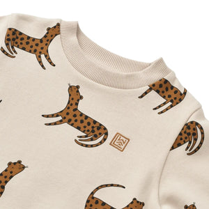 Liewood Thora Printed Sweatshirt Leopard Sandy from 1love2hugs3kisses ibiza