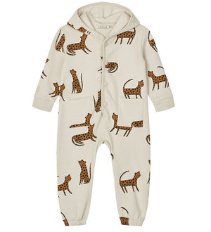 Liewood Topeka Printed Sweat Jumpsuit Leopard Sandy from 1love2hugs3kisses ibiza