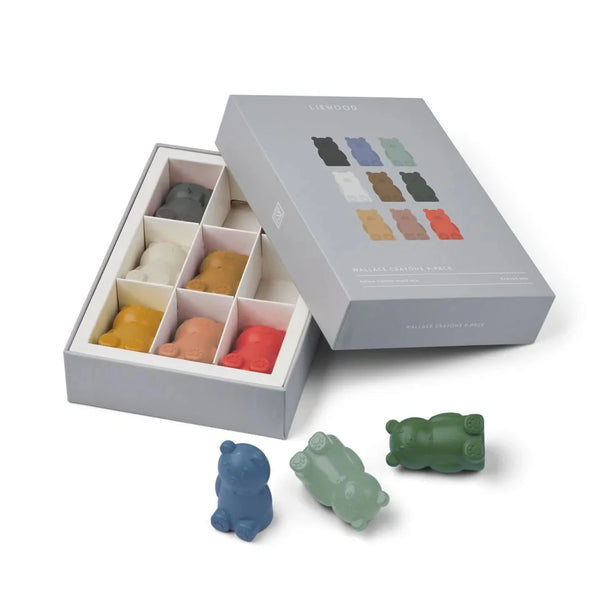 Liewood Wallace Crayons 9 Pieces Bear - Multi Mix From 1love2hugs3kisses ibiza