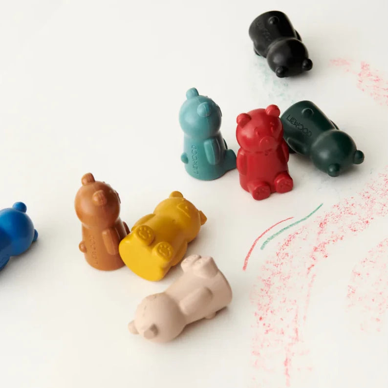 Liewood Wallace Crayons 9 Pieces Bear - Multi Mix From 1love2hugs3kisses ibiza