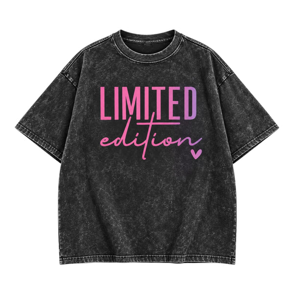 Limited Edition Women’s T-Shirt – Washed Black / hot Pink Available at 1love2hugs3kisses Ibiza