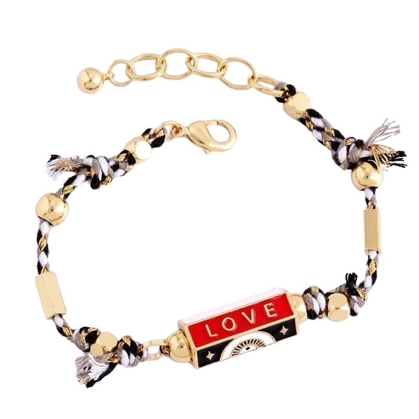 Love Locket Bracelet Black-Red from 1love2hug3kisses ibiza