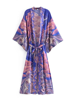 love2hugs3kisses Long Kimono Blue Moon