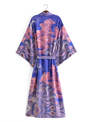 love2hugs3kisses Long Kimono Blue Moon