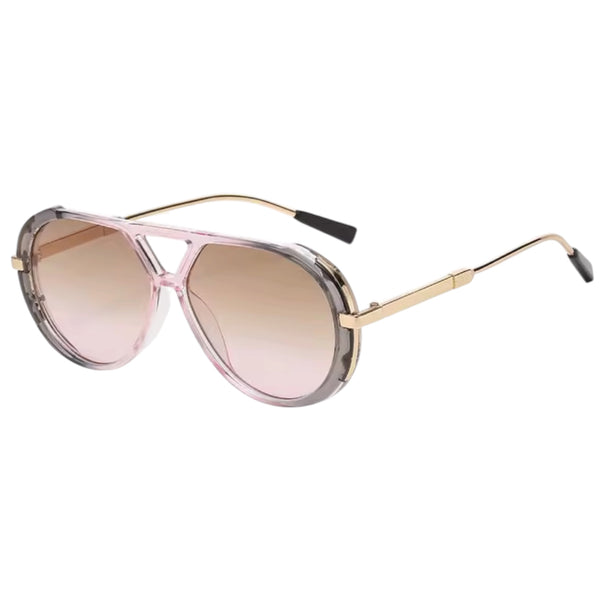 Luxury Aviator Sunglasses – Crystal Pink / Rose Gradient Available at 1love2hugs3kisses Ibiza
