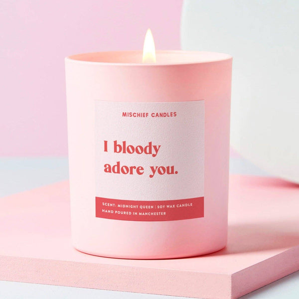 Mischief Candle I Bloody Adore You Secret Beachclub available at 1love2hugs3kisses ibiza