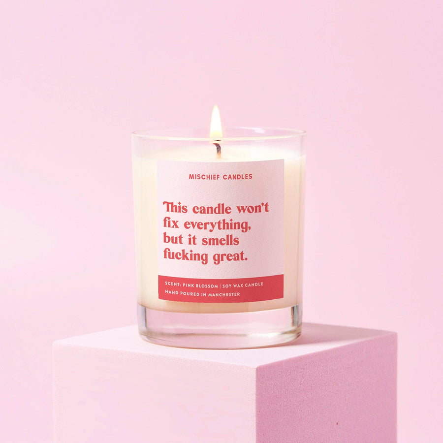 Mischief Candle Smells Great Secret Beach Club available at 1love2hugs3kisses ibiza