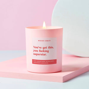 Mischief Candle You've Got This Superstar Secret Beach Club available at 1love2hugs3kisses ibiza