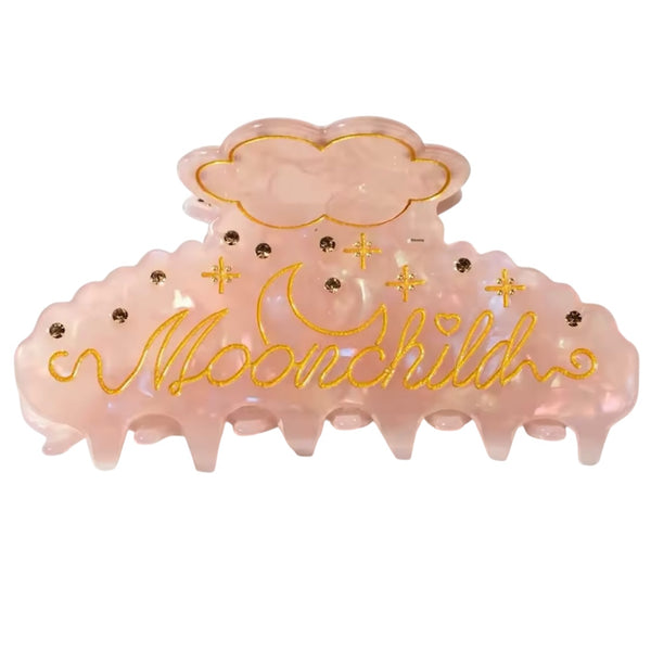 Moonchild Hair Claw - Light Pink available at 1love2hugs3kisses ibiza