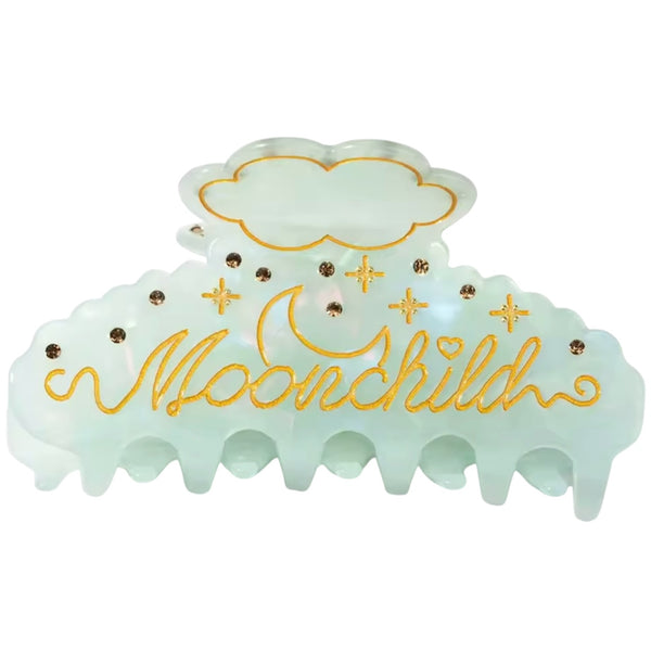 Moonchild Hair Claw - Mint Green available at 1love2hugs3kisses ibiza