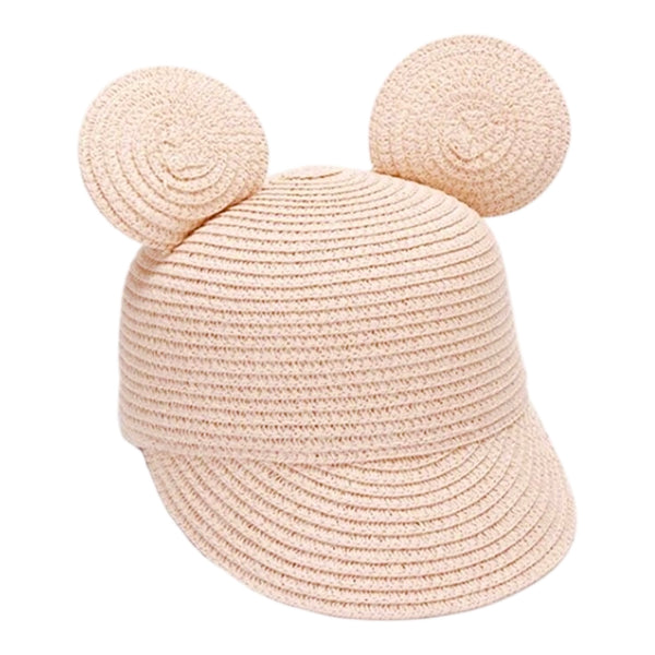 Mouse Ears Straw Cap – Pink From 1love2hugs3kisses Ibiza