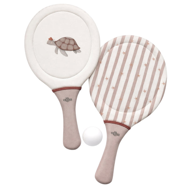 Mrs.Ertha Beach Rackets - Striped Harmony Available at 1love2hugs3kisses Ibiza