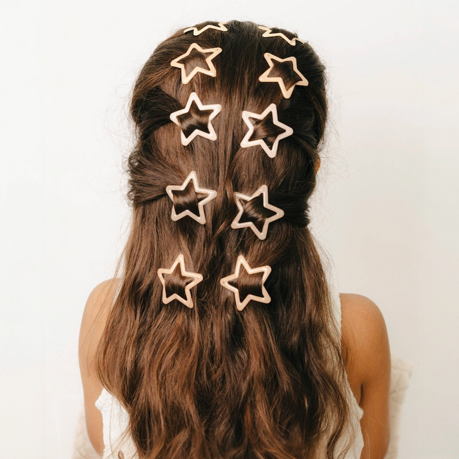 Mrs.Ertha Glitter Hair Clips - Starlight Available at 1love2hugs3kisses Ibiza
